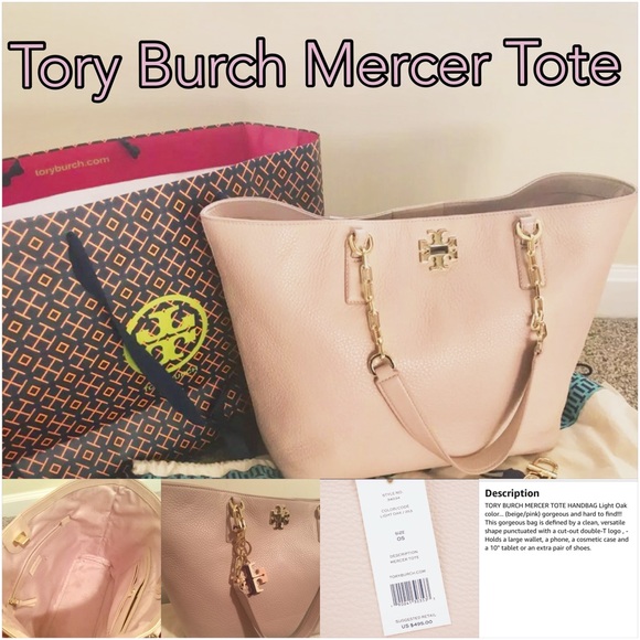 Tory Burch light oak- Large Mercer Tote - Picture 8 of 8